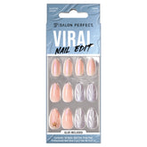 A Front View of Salon Perfect 352 Viral Nail Edit Shell inside of retail unit carton packaging.